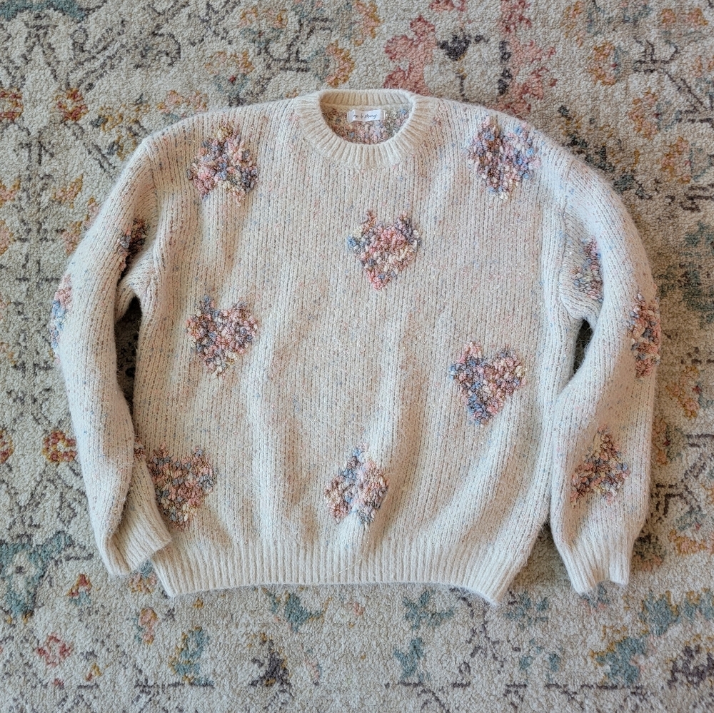 Lucy Avenue - Taryn Heart Sweater - Size L
